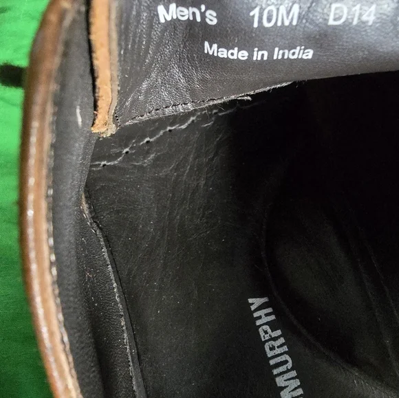 Johnston & Murphy Brown Leather Cap Toe Mens Dress Shoes Size 10M - Picture 8 of 9